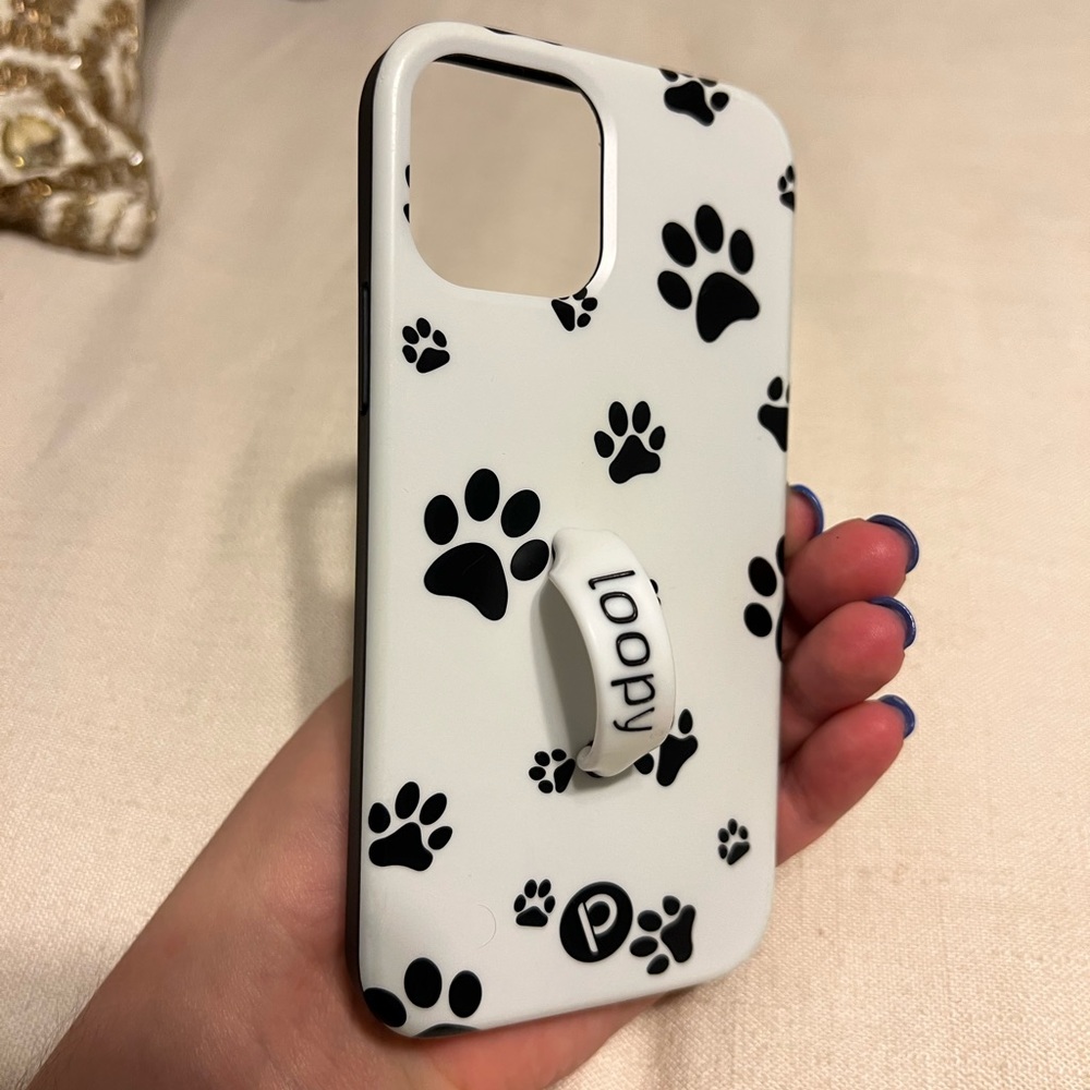 Paw print loopy case for iPhone 12/12 Pro